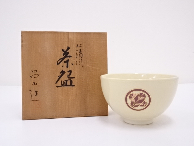 京焼　加藤昌山造　仁清風茶碗